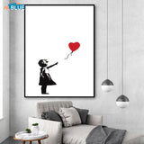 Canvas Prints Banksy Poster And Prints Wall Art Decorative Pictures Wall Pictures Nordic For Living Room Abstract Home Decor - webtekdev