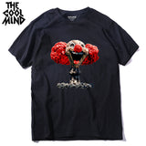 COOLMIND QI0320A summer cool 100% cotton printed funny men T shirt new design short sleeve casual mal cewneck Tshirt for men - webtekdev