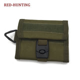 Tactical Wallet Hook & Loop Military Army Camo wallet Hook Tactical Purse Slim Coin Bag Key Ring Card Holder Outdoor Hunting Bag - webtekdev