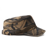 Fibonacci 2018 New Classic Camouflage Men Military Caps Army Cadet Hats Cotton Adjustable Flat Top Patrol Cap - webtekdev