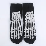 Modeager Fashion Hip hop Black Color Skeleton Alien Halloween Cool Women Socks Cotton Soft Summer Thin Novelty Socks for Women - webtekdev