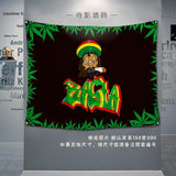 Bob Marley Banner Music Rock Band Reggae Jamaica Lion Home Decoration Hanging flag 4 Gromments in Corners 3*5FT 144cm*96cm - webtekdev