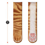 New Funny Socks 3D Paw Printed Animal Socks Women Cat Zebra Leopard Panda Paw Long Cotton Socks  for Women Men Unisex - webtekdev