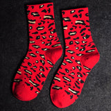 Casual Stretch Fashion Personality High Quality Soft Leopard Short Socks Popular Women's Socks For Female Girl Cotton Sock WD001 - webtekdev