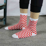 Korea Funky Harajuku Trend Women Checkerboard Socks Geometric Checkered Socks Men Hip Hop Cotton Unisex Streetwear Novelty Socks - webtekdev
