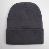 Solid Unisex Beanie Autumn Winter Wool Blends Soft Warm Knitted Cap Men Women SkullCap Hats Gorro Ski Caps 24 Colors Beanies - webtekdev