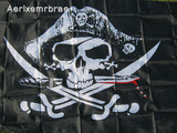 aerlxemrbrae flag New Huge 3x5FT Skull and Cross Crossbones Sabres Swords Jolly Roger Pirate Flags With Grommets Decoration - webtekdev
