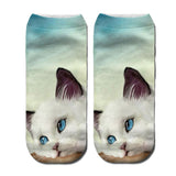 RUBU women's funny animal Cute 3D Print Socks Women Ankle Socks Unisex Socks Hot women Fashion Sox cartoon cat for female 5H1 - webtekdev