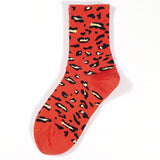 Casual Stretch Fashion Personality High Quality Soft Leopard Short Socks Popular Women's Socks For Female Girl Cotton Sock WD001 - webtekdev