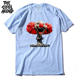 COOLMIND QI0320A summer cool 100% cotton printed funny men T shirt new design short sleeve casual mal cewneck Tshirt for men - webtekdev