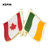 Black Color Badge Flag Lapel pin badges for clothes Pin badges safety pin brooch XY0087 (XY0087) - webtekdev