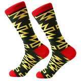MYORED 1 pair men socks combed cotton cartoon animal bird shark zebra corn watermelon sea food geometric novelty funny socks - webtekdev