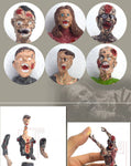 6pcs/set The Walking Dead Zombies Terror Corpse PVC Action Figure Collectible Model Toy 10Cm - webtekdev