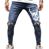 Men's jeans Slim Fashion pants streetwear ripped Pencil Pants Zipper Skinny Jeans For 2019 Spring summer new Brand New product - webtekdev