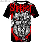 Brand Gothic Shirt Slipknot T-shirt Punk Shirts Rock Tshirt Print 3d T Shirt Men Short Sleeve Mens Clothing Casual Wear 2019 - webtekdev