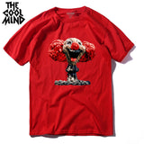 COOLMIND QI0320A summer cool 100% cotton printed funny men T shirt new design short sleeve casual mal cewneck Tshirt for men - webtekdev