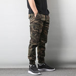 Japanese Style Fashion Jeans Men Elastic Waist Big Pocket Cargo Pants Camouflage Military Pants Hip Hop Joggers Pants Streetwear - webtekdev