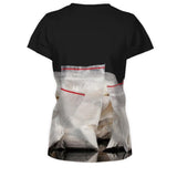 New Quick Drying 3D T Shirt Men Women Fashion COCAINE Transparent Bag Printed Short Sleeve T-shirt Leisure Elastic Tshirt - webtekdev
