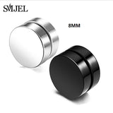 SMJEL Rock Strong Magnet Magnetic Health Care Ear Stud Non Piercing Earrings Skull David Star Tai Chi Earings Jewelry Mens Women - webtekdev