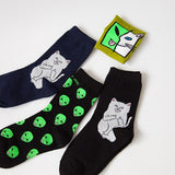 New Mid Crew Socks Lord Normal Alien Cat ET Pop-Up Spaced WE OUT HERE Skater come in peace Men Road Trip 34-43 - webtekdev