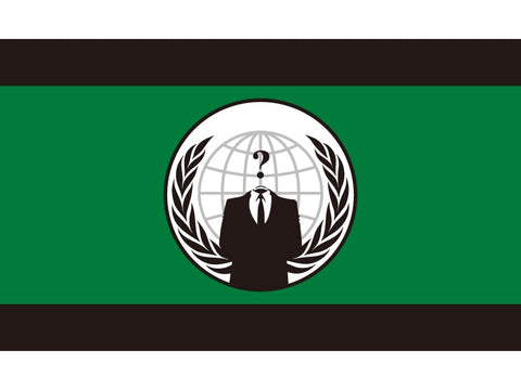 Anarchy Anonymous Anarchist Communism Anarcho-capitalism Flag 90*150cm(3x5ft) Banner with Brass Grommets (NMZ09153 90 x 150cm) - webtekdev
