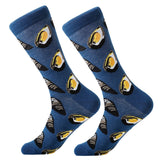 MYORED 1 pair men socks combed cotton cartoon animal bird shark zebra corn watermelon sea food geometric novelty funny socks - webtekdev