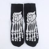 Modeager Fashion Hip hop Black Color Skeleton Alien Halloween Cool Women Socks Cotton Soft Summer Thin Novelty Socks for Women - webtekdev