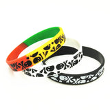 1PC New Casual Skull Silicone Wristband 3 Colors Sports Rubber Bracelets&Bangles Hiphop Skeleton Charm Armbands Gifts SH272 - webtekdev