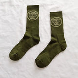 Marvel Comics Hero General Socks cartoon Superman Captain America Towel bottom Warm Stitching pattern Military green Casual Sock - webtekdev