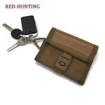 Tactical Wallet Hook & Loop Military Army Camo wallet Hook Tactical Purse Slim Coin Bag Key Ring Card Holder Outdoor Hunting Bag - webtekdev