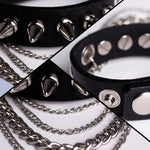 New Punk Style Spike Charm Bracelet Metal Rivet Wristbands Bracelet Jewelry Man PU Leather Charm Bracelet Wholesale Dropshipping - webtekdev