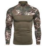 Mege Camouflage Tactical Military Clothing Combat Shirt Assault Multicam ACU long sleeve Army Tight T shirt Army USMC Costume - webtekdev