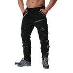 Top Quality Metal Decoration Zippers Cargo Pants Hip Hop Jogger High Street Sweatpants Drop Shipping ABZ183 - webtekdev