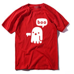 COOLMIND QI0228A casual short sleeve boo printed lovely men Tshirt summer style style  loose 100% cotton T-shirt men tees shirt - webtekdev