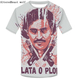 3D T shirt men Pablo Escobar Print Men T shirt Narcos Pablo Escobar Funny T-shirts Short Sleeve Novelty Tops Tee shirt homme - webtekdev