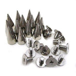 100pcs 13MM Silver Bullet Spike Stud Punk - webtekdev