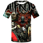 Brand Gothic Shirt Slipknot T-shirt Punk Shirts Rock Tshirt Print 3d T Shirt Men Short Sleeve Mens Clothing Casual Wear 2019 - webtekdev