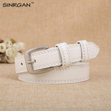 SINRGAN Female PU leather belts for women Jeans Dress Waist Strap Belt - webtekdev