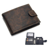 Casual Men's Wallets Leather Solid Luxury Wallet Men Pu Leather - webtekdev