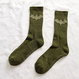 Marvel Comics Hero General Socks cartoon Superman Captain America Towel bottom Warm Stitching pattern Military green Casual Sock - webtekdev