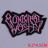 Pulaqi Punk Metal Band Cloth Patches Embroidered Patches For Clothing Applique Rock Music Fans Badges Stickers Iron on Patches F - webtekdev