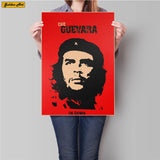 Che Guevara world famous man Vintage kraft paper poster wall sticker Drawing Painting retro art paint prints picture 45.5x31.5cm - webtekdev