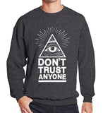 2019 hoodies men sweatshirt spring winter Dont Trust Anyone Illuminati All Seeing Eye printed fashion cool men's sportwear kpop - webtekdev