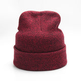 Plain Knitted Hat Winter Cap Women's Polyester Soft Unisex Bonnet Hat Female Casual Hip Hop Skullies Beanies Men Autumn Beanies - webtekdev