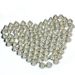 100 pcs Silver Round Spike Rivet Great craft for leatherwork - webtekdev