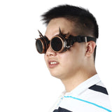 Fashion Men Women Welding Goggles Gothic Steampunk Cosplay Antique Spikes Vintage Glasses Eyewear Goggles Punk Rivet - webtekdev