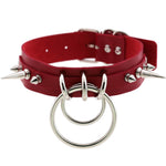 KMVEXO Punk Spike Metal Collar Girls Leather Harness Choker Necklace for Women Party Club Chockers Gothic Jewelry Harajuku 2019 - webtekdev