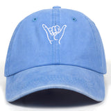 2019 New finger embroidery cap outdoor leisure Washed Baseball Caps Adjustable Hip Hop hat  100%Cotton Women Man  hats - webtekdev