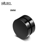 SMJEL Rock Strong Magnet Magnetic Health Care Ear Stud Non Piercing Earrings Skull David Star Tai Chi Earings Jewelry Mens Women - webtekdev