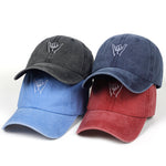 2019 New finger embroidery cap outdoor leisure Washed Baseball Caps Adjustable Hip Hop hat  100%Cotton Women Man  hats - webtekdev